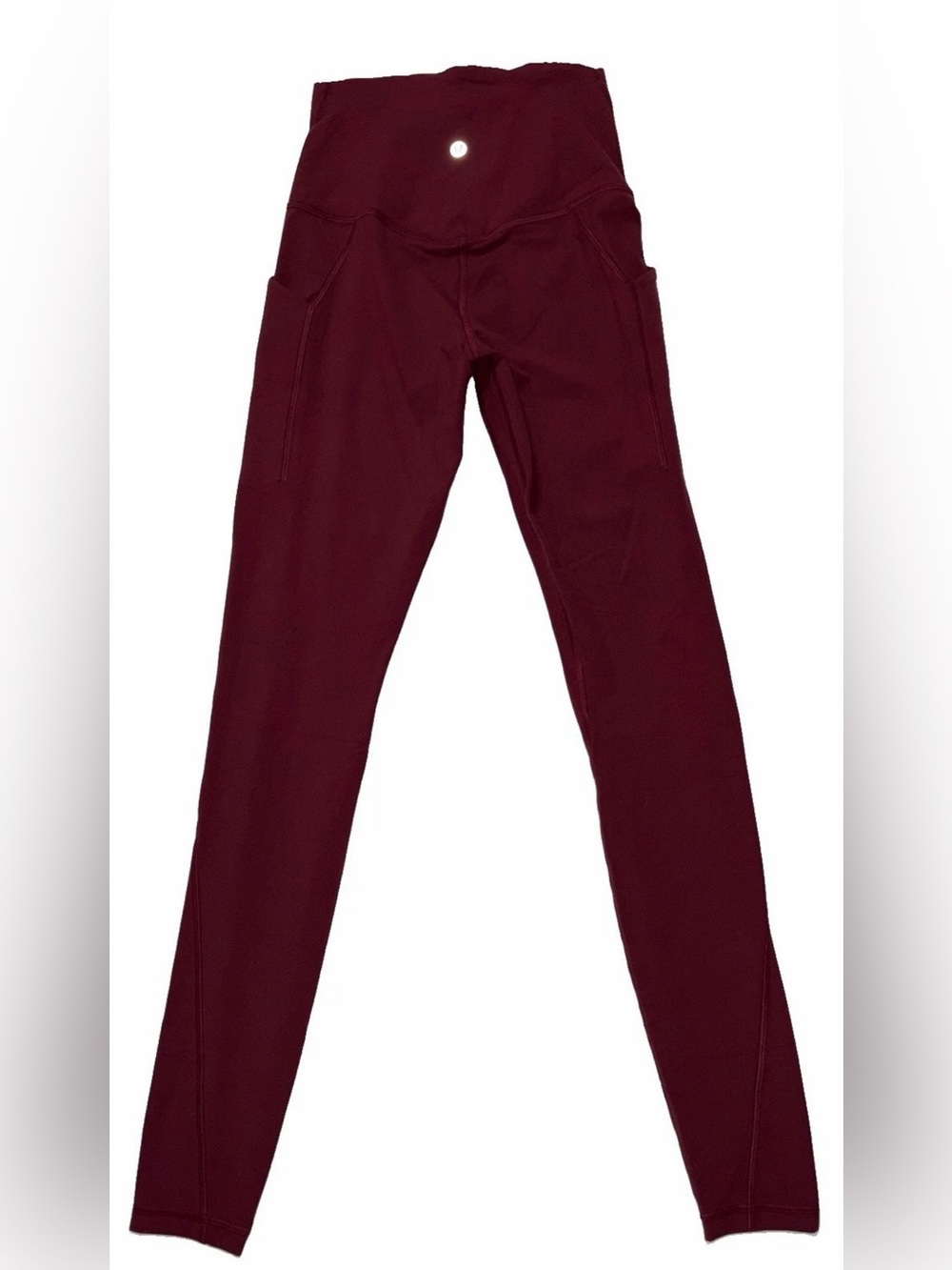 NWT*LULULEMON*SIZE 6*ALIGN HIGH RISE 25” PANT*POCKETS*AUTHENTIC*BURGUNDY BAY - Picture 3 of 16